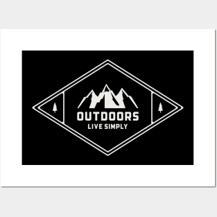 OUTDOORS - LIVE SIMPLY Posters and Art